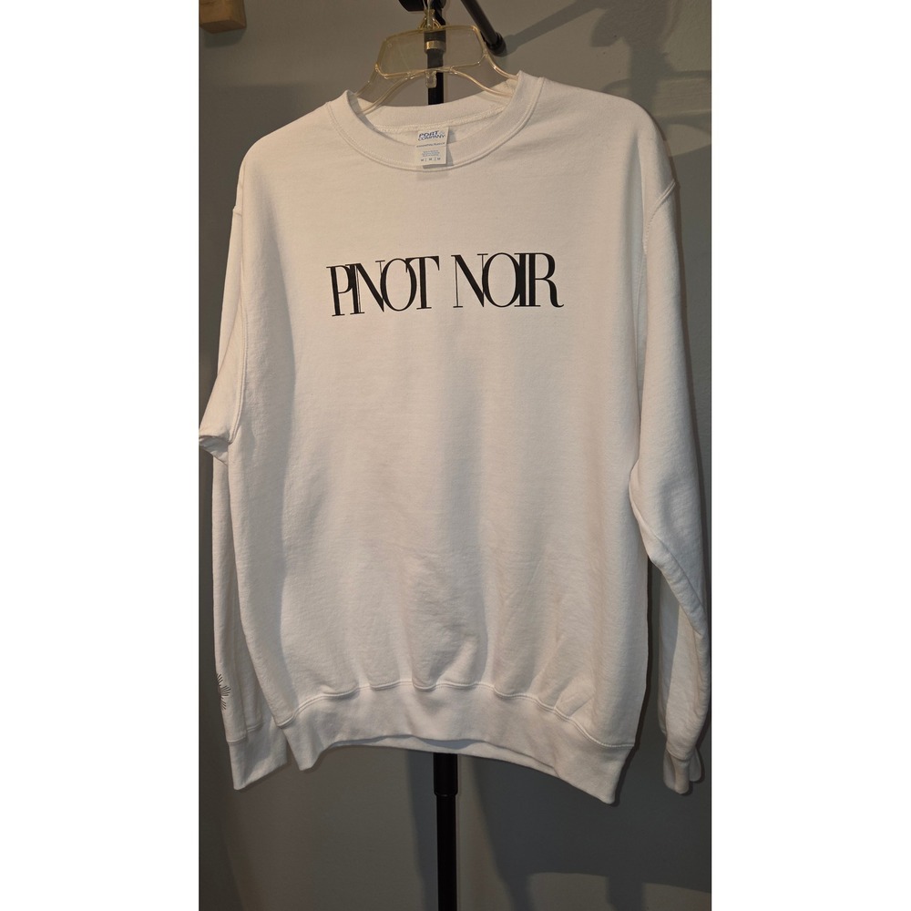 Port & Company Pinot Noir Sokol Blosser Winery White Fleece Sweatshirt Size M